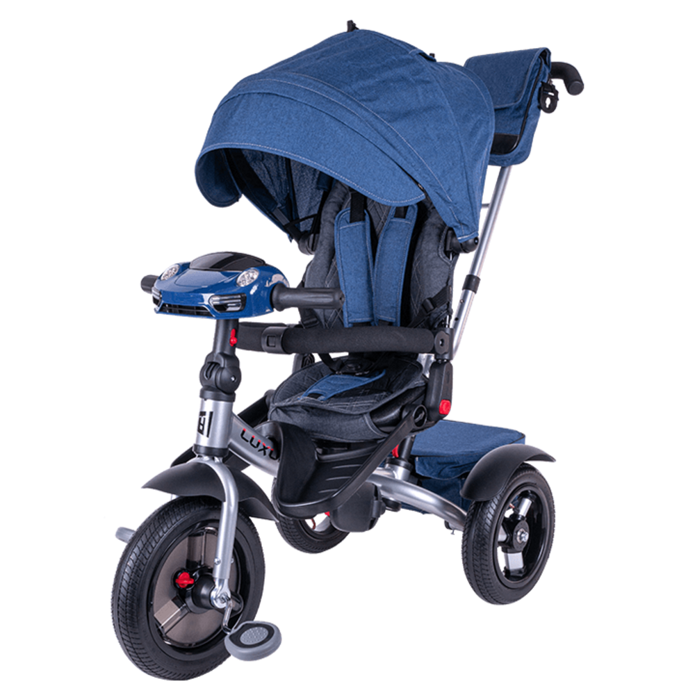 картинка Детский трехколесный велосипед Tech Team Luxury (синий) | велосалон Драйв г. Липецк